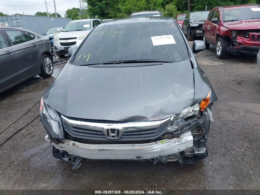2012 Honda Civic Ex VIN: 19XFB2F87CE365672 Lot: 39397385
