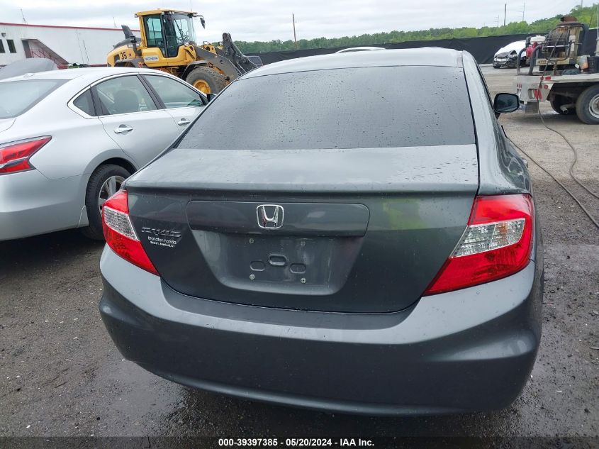 2012 Honda Civic Ex VIN: 19XFB2F87CE365672 Lot: 39397385