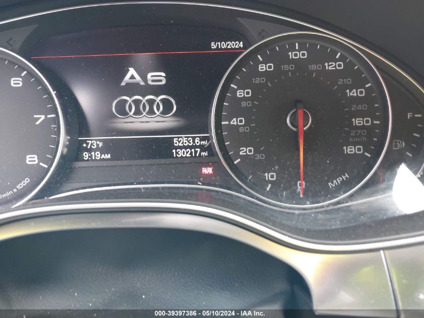 2014 Audi A6 3.0T Premium Plus VIN: WAUFGAFC1EN086343 Lot: 39397386