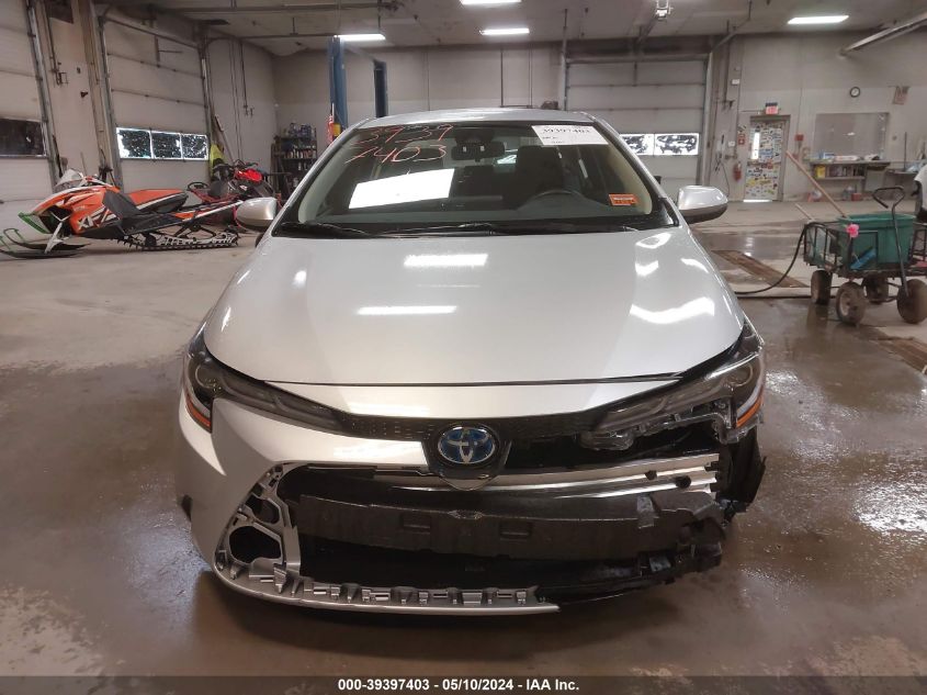 2022 Toyota Corolla Hybrid Le VIN: JTDEAMDE3N3005697 Lot: 39397403