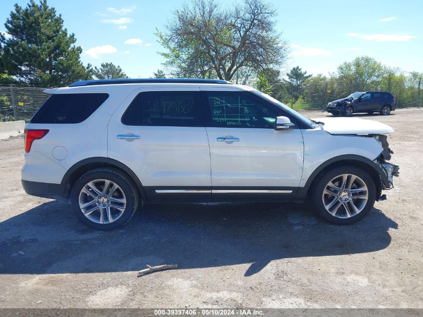 2017 Ford Explorer Limited VIN: 1FM5K7F87HGB50496 Lot: 39397406