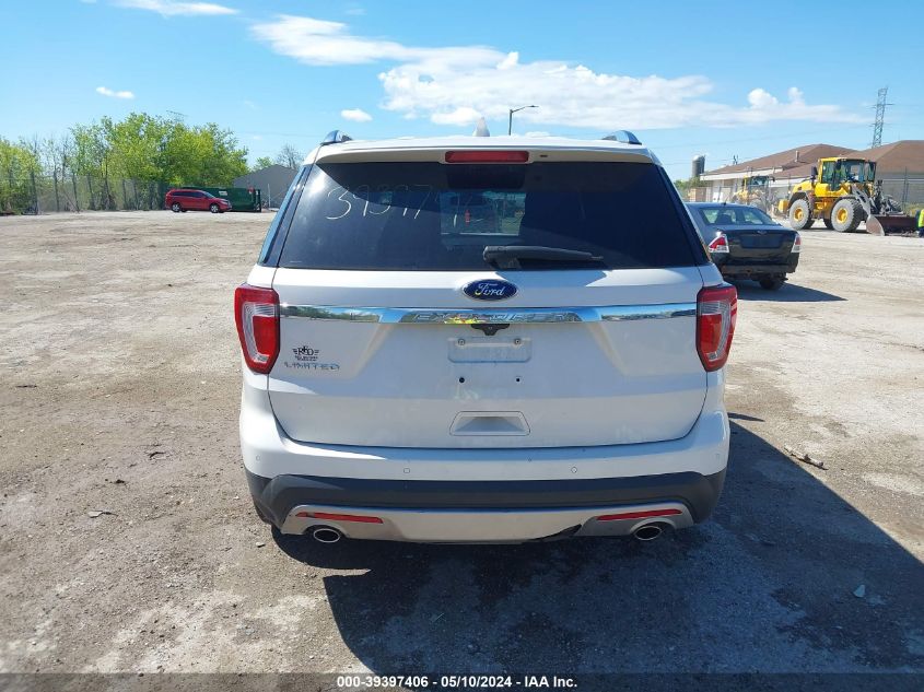 2017 Ford Explorer Limited VIN: 1FM5K7F87HGB50496 Lot: 39397406