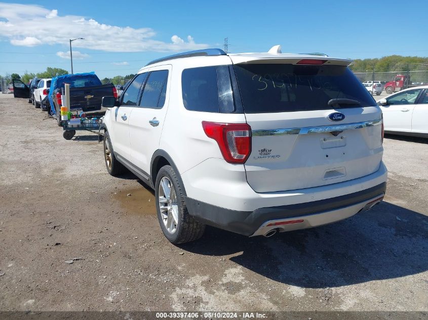 2017 Ford Explorer Limited VIN: 1FM5K7F87HGB50496 Lot: 39397406