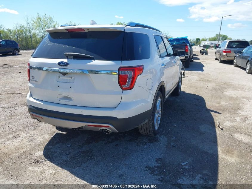 2017 Ford Explorer Limited VIN: 1FM5K7F87HGB50496 Lot: 39397406