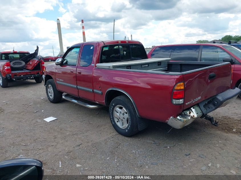 2002 Toyota Tundra Sr5 VIN: 5TBRN34102S267547 Lot: 39397429