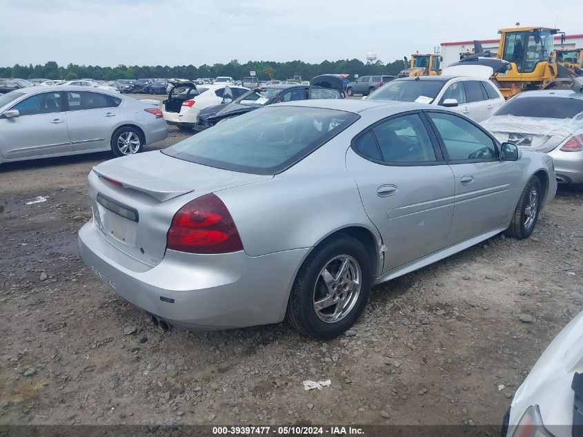 2004 Pontiac Grand Prix Gt2 VIN: 2G2WS522741173559 Lot: 39397477