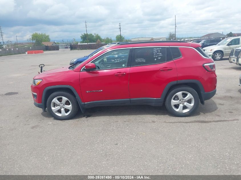 2019 Jeep Compass Latitude Fwd VIN: 3C4NJCBBXKT614921 Lot: 39397495