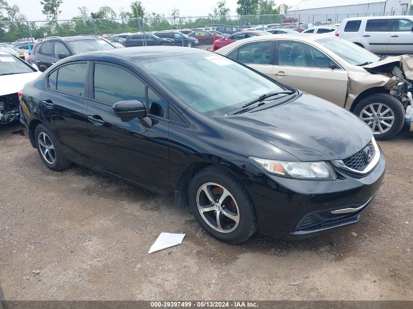 2015 Honda Civic Se VIN: 19XFB2F77FE056618 Lot: 39397499