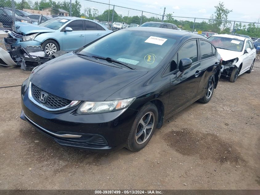 2015 Honda Civic Se VIN: 19XFB2F77FE056618 Lot: 39397499