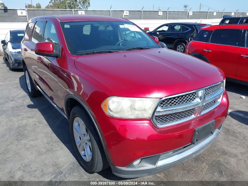 2013 Dodge Durango Sxt VIN: 1C4RDHAGXDC527392 Lot: 39397500