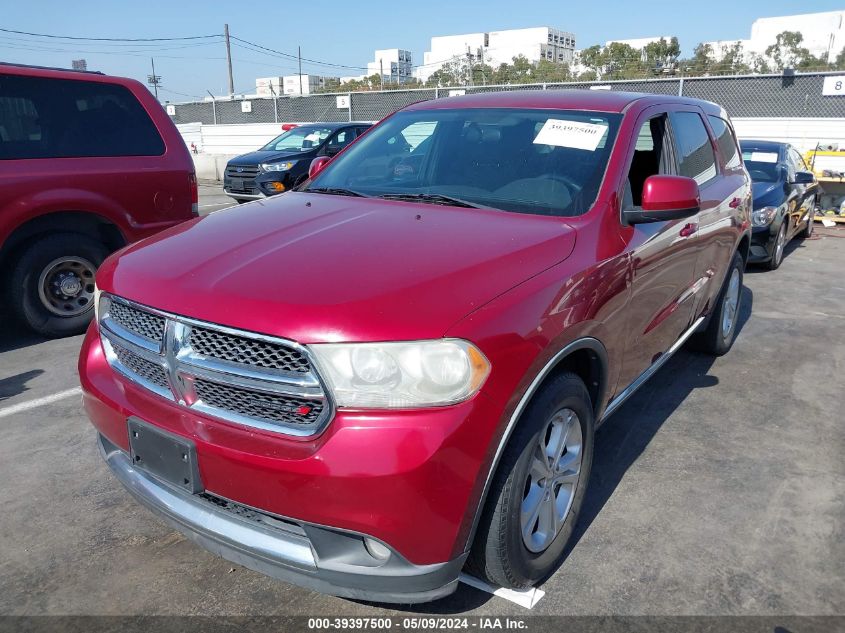 2013 Dodge Durango Sxt VIN: 1C4RDHAGXDC527392 Lot: 39397500