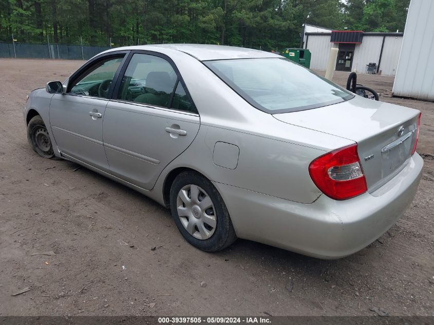 2002 Toyota Camry Le VIN: 4T1BE32K02U607145 Lot: 39397505