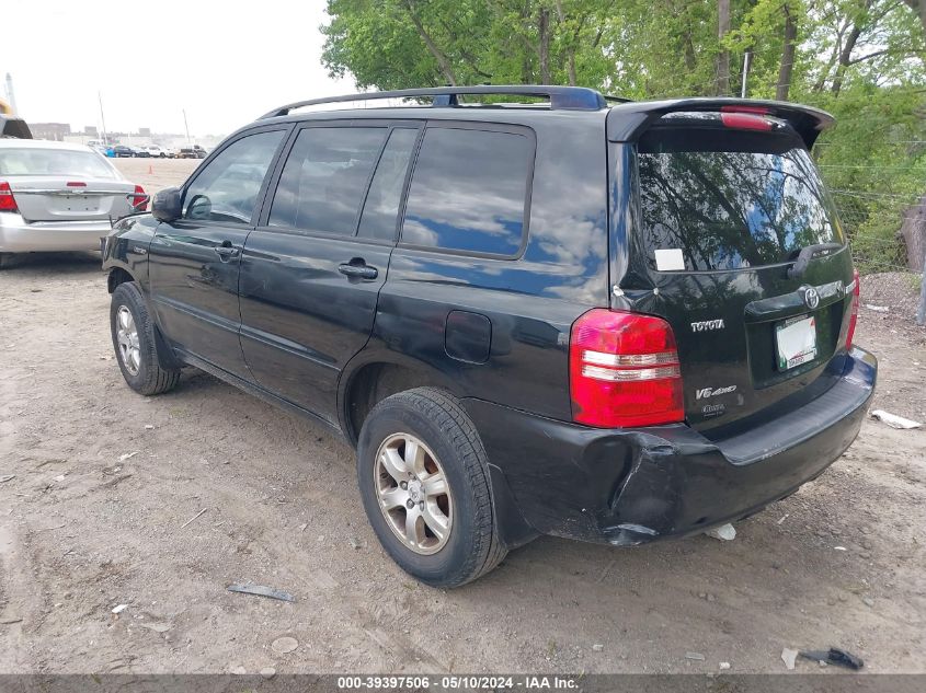 2002 Toyota Highlander Limited V6 VIN: JTEHF21A520078504 Lot: 39397506