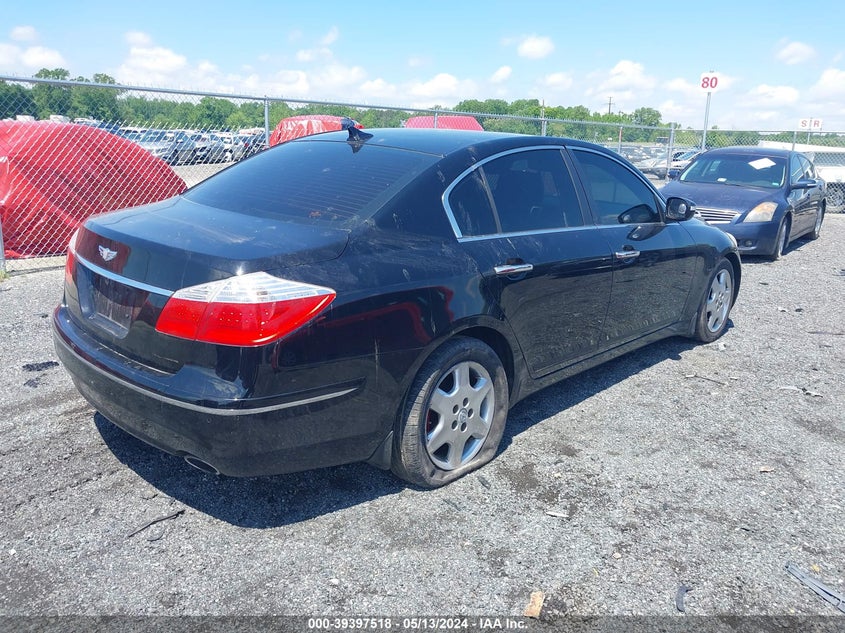 2010 Hyundai Genesis 3.8 VIN: KMHGC4DE0AU090193 Lot: 39397518