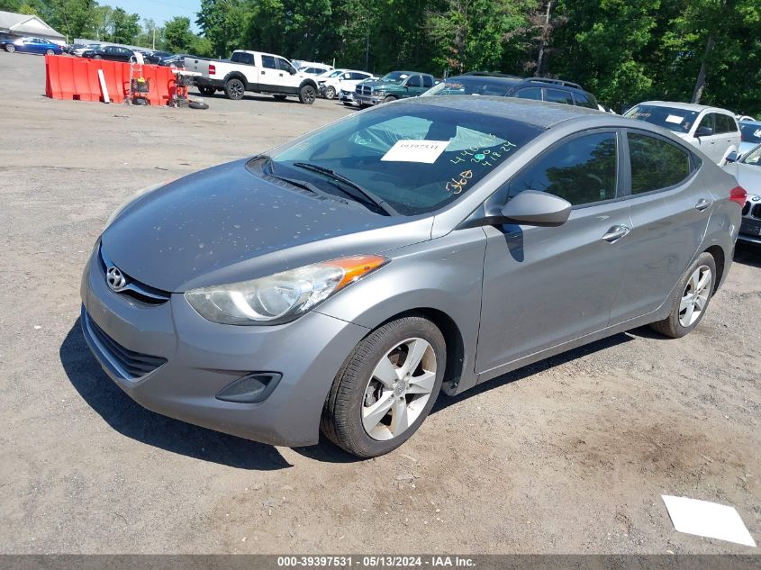 2013 Hyundai Elantra Gls VIN: 5NPDH4AEXDH305462 Lot: 39397531