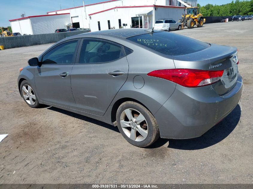 2013 Hyundai Elantra Gls VIN: 5NPDH4AEXDH305462 Lot: 39397531