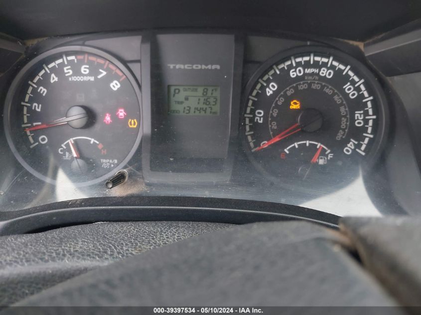 2016 Toyota Tacoma Sr VIN: 5TFRX5GN0GX069581 Lot: 39397534