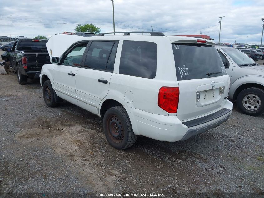 2004 Honda Pilot Ex-L VIN: 2HKYF18524H601037 Lot: 39397535