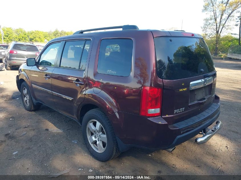 2011 Honda Pilot Ex-L VIN: 5FNYF4H52BB091608 Lot: 39397554