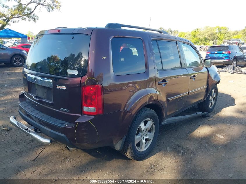 2011 Honda Pilot Ex-L VIN: 5FNYF4H52BB091608 Lot: 39397554