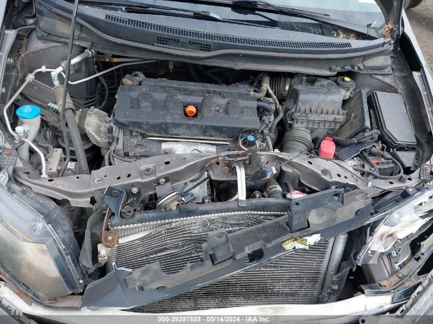 2012 Honda Civic Lx VIN: 19XFB2F58CE370708 Lot: 39397559