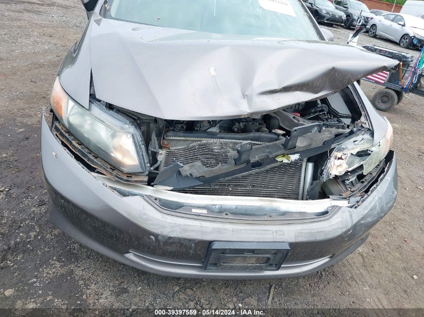 2012 Honda Civic Lx VIN: 19XFB2F58CE370708 Lot: 39397559