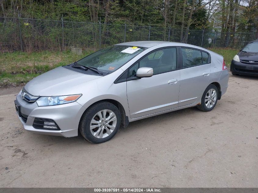 2012 Honda Insight Ex VIN: JHMZE2H79CS002729 Lot: 39397591