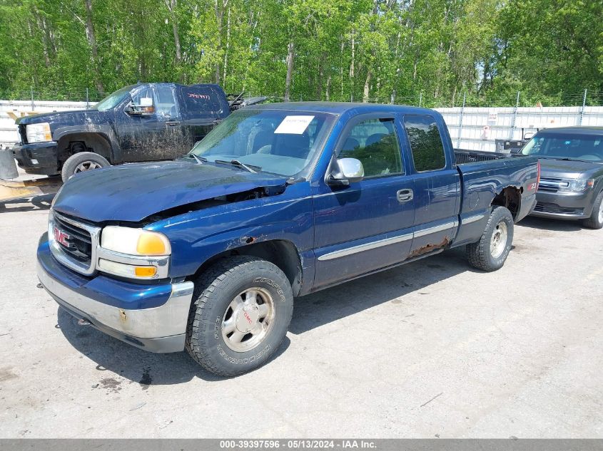 2002 GMC Sierra 1500 Sle VIN: 2GTEK19T321258605 Lot: 39397596