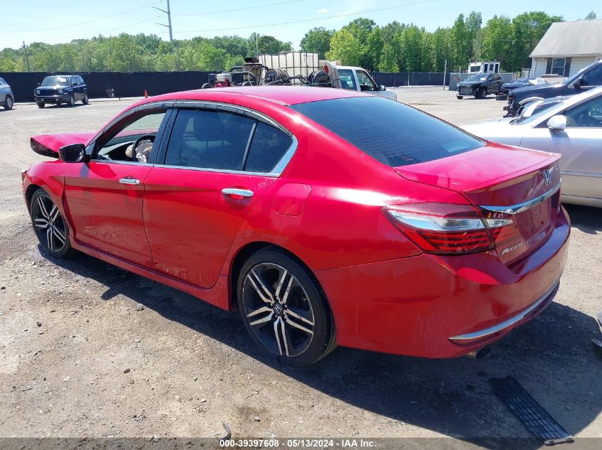 2016 Honda Accord Sport VIN: 1HGCR2F50GA207155 Lot: 39397608