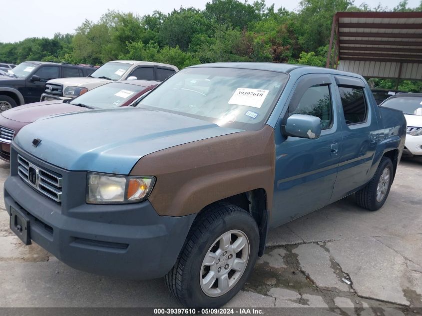 2006 Honda Ridgeline Rtl VIN: 2HJYK16536H504452 Lot: 39397610