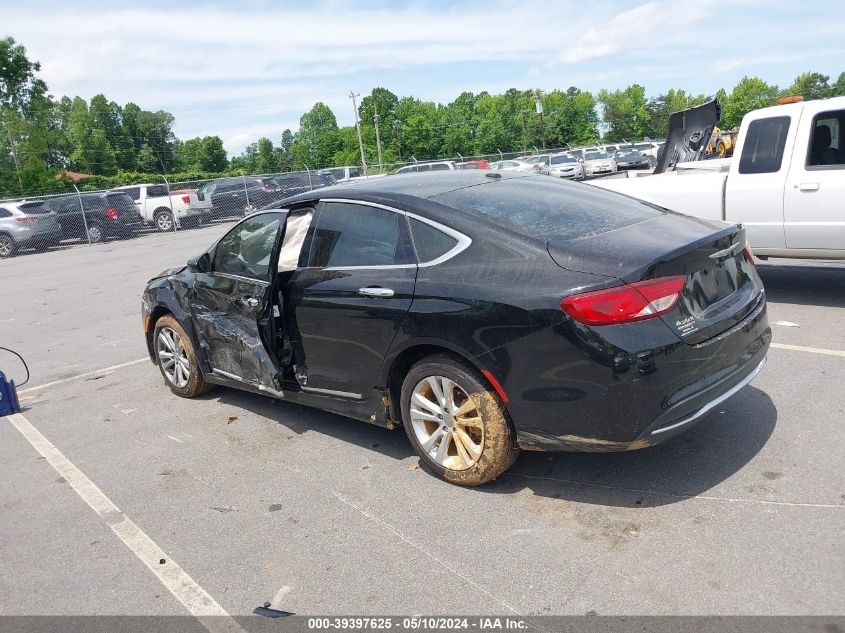 2015 Chrysler 200 Limited VIN: 1C3CCCAB5FN728371 Lot: 39397625