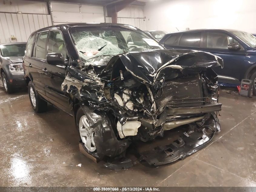 2006 Honda Pilot Lx VIN: 2HKYF18166H515388 Lot: 39397668