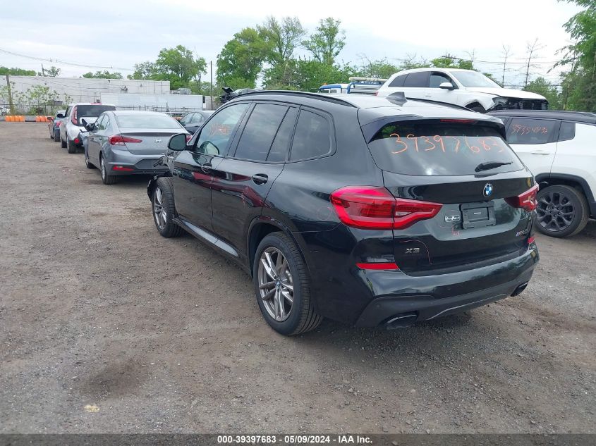 2021 BMW X3 M40I VIN: 5UXTY9C09M9F95567 Lot: 39397683