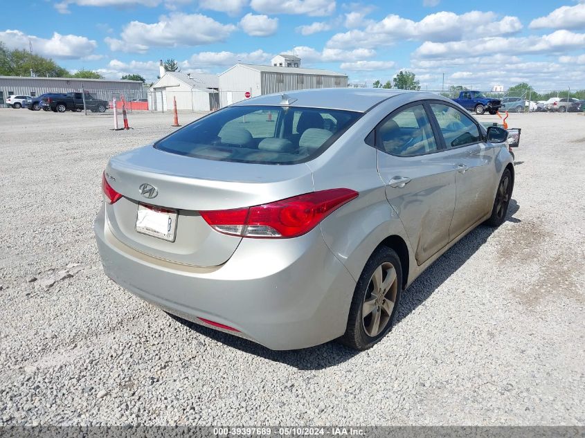 2012 Hyundai Elantra Gls VIN: 5NPDH4AE2CH118828 Lot: 39397689