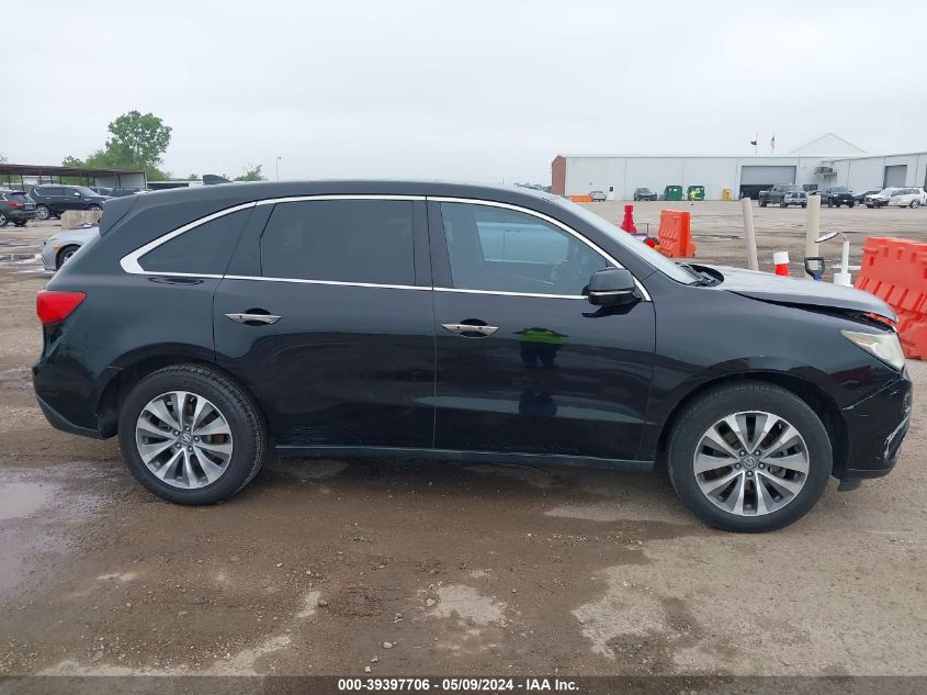 2015 Acura Mdx Technology Package VIN: 5FRYD4H49FB003980 Lot: 39397706