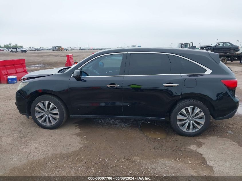 2015 Acura Mdx Technology Package VIN: 5FRYD4H49FB003980 Lot: 39397706