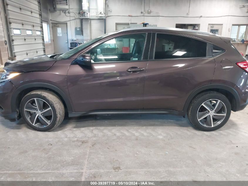 2022 Honda Hr-V Awd Ex-L VIN: 3CZRU6H72NM700312 Lot: 39397719