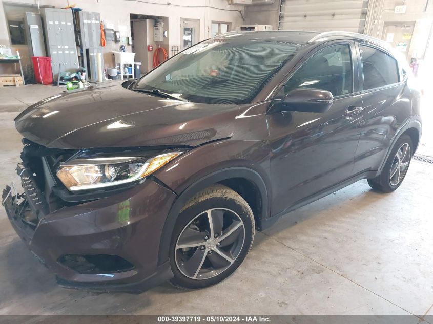 2022 Honda Hr-V Awd Ex-L VIN: 3CZRU6H72NM700312 Lot: 39397719