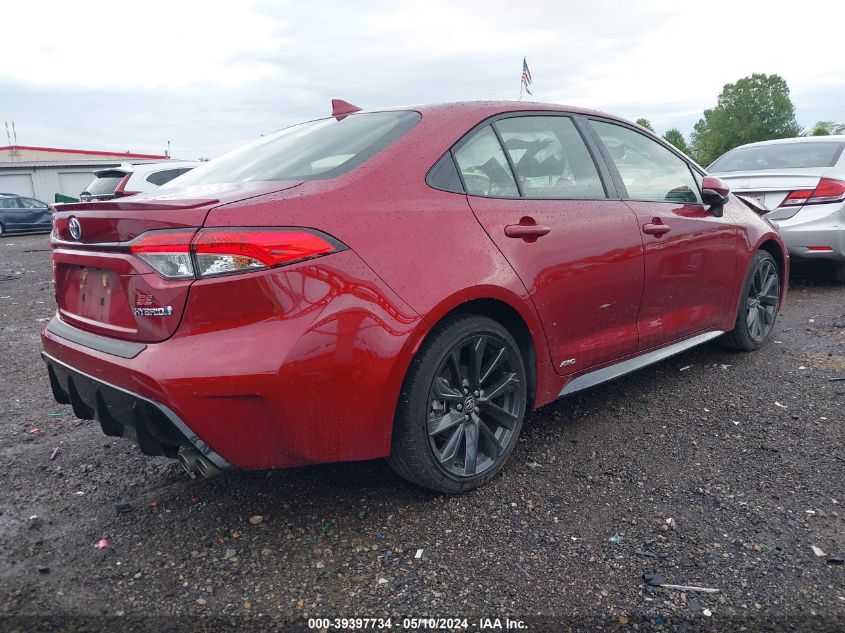 2023 Toyota Corolla Hybrid Se VIN: JTDBDMHE4PJ000236 Lot: 39397734