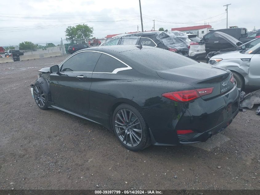 2017 Infiniti Q60 3.0T Red Sport 400 VIN: JN1FV7EK4HM610862 Lot: 39397799