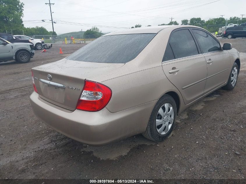 2002 Toyota Camry Le VIN: 4T1BE32K92U095983 Lot: 39397804