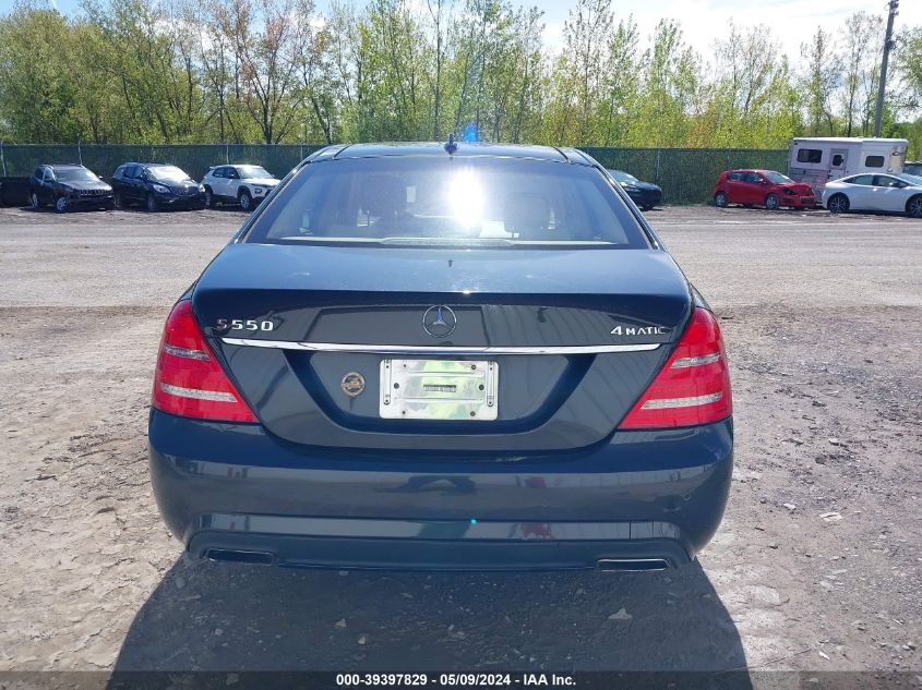 WDDNG9EB1DA529026 | 2013 MERCEDES-BENZ S 550