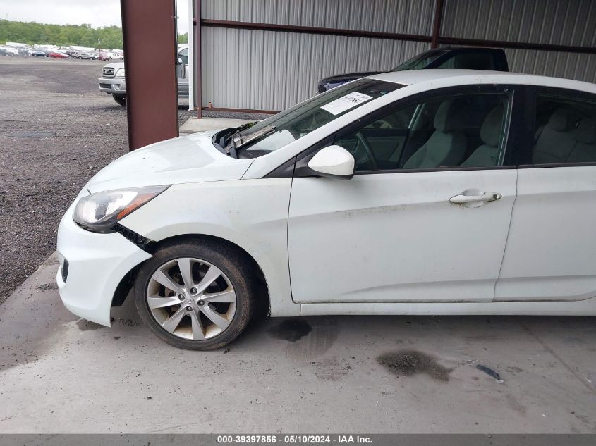 2012 Hyundai Accent Gls VIN: KMHCU4AE1CU133880 Lot: 39397856