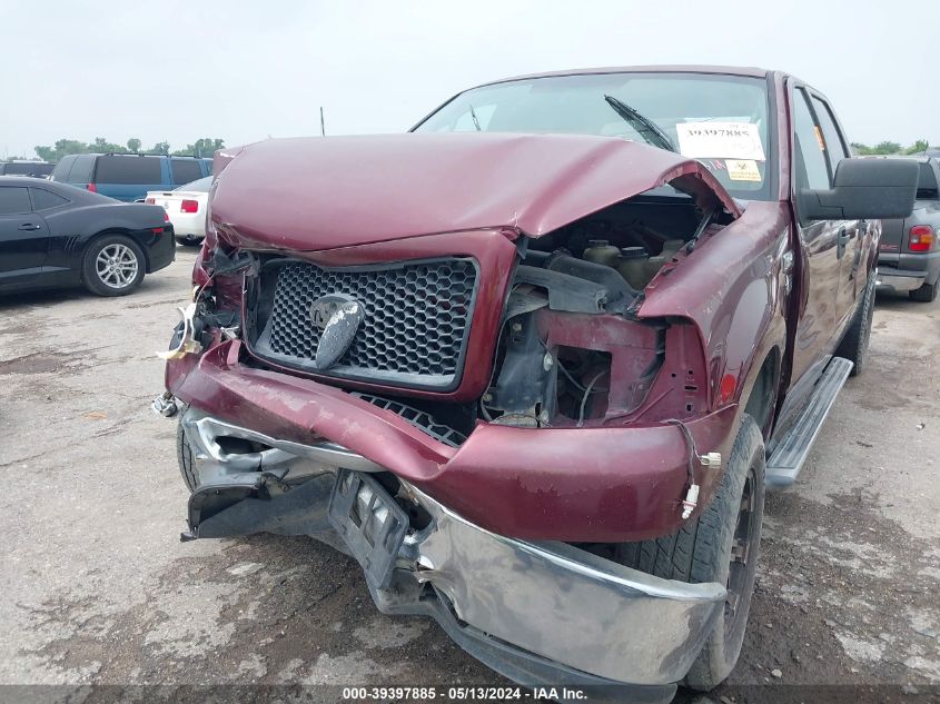 2006 Ford F-150 Xlt VIN: 1FTRW12W96KD73287 Lot: 39397885