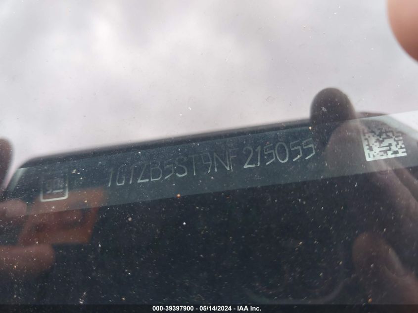 2022 Chevrolet Malibu Fwd Ls VIN: 1G1ZB5ST9NF215055 Lot: 39397900