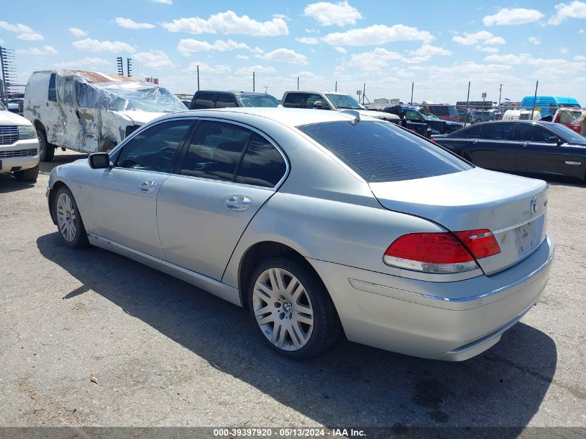 2006 BMW 750I VIN: WBAHL83526DT03277 Lot: 39397920