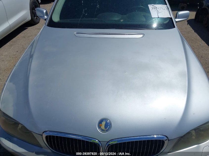 2006 BMW 750I VIN: WBAHL83526DT03277 Lot: 39397920