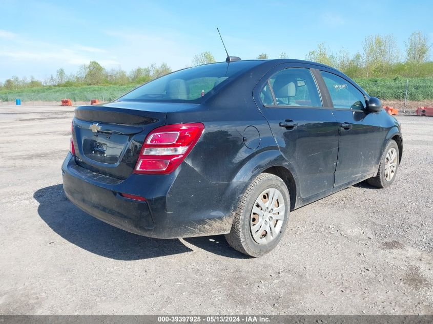 2017 Chevrolet Sonic Ls Auto VIN: 1G1JB5SG4H4169425 Lot: 39397925