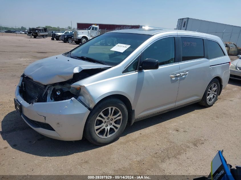 2011 Honda Odyssey Ex-L VIN: 5FNRL5H66BB071566 Lot: 39397929