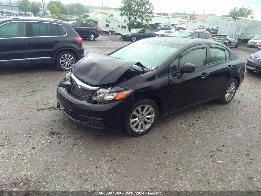 2012 Honda Civic Ex VIN: 19XFB2F87CE331179 Lot: 39397949